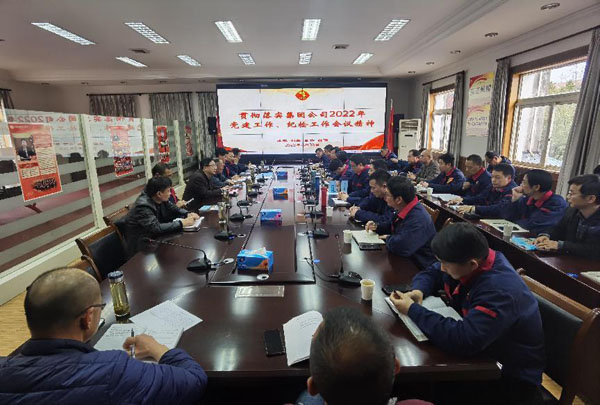 公司召開(kāi)會(huì)議傳達(dá)集團(tuán)公司黨建工作、紀(jì)檢工作會(huì)議精神
